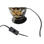 Lampe de bureau DKD Home Decor Floral Noir Doré 220 V 50 W (25 x 25 x 43 cm) (2 Unités)