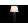 Lampe de bureau DKD Home Decor Noir Doré Polyester Blanc Grès 220 V 50 W (2 Unités) (30 x 30 x 58 cm)