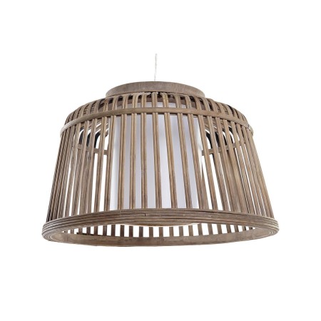 Suspension DKD Home Decor Blanc Marron Clair 220 V 50 W (41 x 41 x 26 cm)