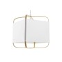 Suspension DKD Home Decor Naturel Blanc 50 W (27 x 27 x 33 cm)