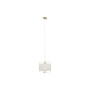 Suspension DKD Home Decor Naturel Blanc 50 W (27 x 27 x 33 cm)