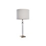 Lampe de bureau DKD Home Decor Verre Beige Doré Métal Transparent Polyester 220 V 50 W (41 x 41 x 80 cm)