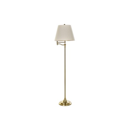 Lampadaire DKD Home Decor Beige Doré Métal Polyester (41 x 41 x 160 cm)