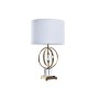 Lampe de bureau DKD Home Decor Doré Blanc 220 V 50 W Moderne (38 x 38 x 68 cm)