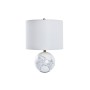 Lampe de bureau DKD Home Decor Doré Blanc 220 V 50 W Moderne (36 x 36 x 52 cm)