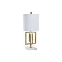 Lampe de bureau DKD Home Decor Doré Blanc 220 V 50 W Moderne (25 x 25 x 60 cm)