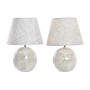 Lampe de bureau DKD Home Decor 25W Beige Doré Crème 220 V Shabby Chic (25 x 25 x 37 cm) (2 Unités)