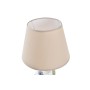 Lampe de bureau DKD Home Decor 25W Beige Blanc 220 V Feuille d'une plante (2 Unités) (27 x 27 x 40 cm)