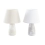 Lampe de bureau DKD Home Decor Gris Beige 220 V 50 W Moderne (2 Unités) (25 x 25 x 38 cm)