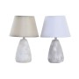 Lampe de bureau DKD Home Decor Gris Beige Blanc Moderne (20 x 20 x 31 cm) (2 Unités)