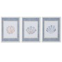 Cadre Home ESPRIT Bleu Crème 30 x 3 x 40 cm (3 Unités)