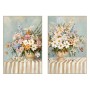Cuadro Home ESPRIT Cottage Florero (2 Unidades)