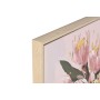 Cadre Home ESPRIT Jaune Vert Rose Shabby Chic Vase 83 x 4,5 x 83 cm (2 Unités)