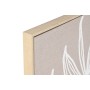 Cadre Home ESPRIT Blanc Naturel Feuille d'une plante Scandinave 83 x 4,5 x 83 cm (2 Unités)