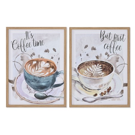 Cadre Home ESPRIT Marron Gris Vintage 30 x 1,8 x 40 cm (2 Unités)