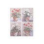 Cadre Home ESPRIT Blanc Marron Rouge Cottage 40 x 3 x 50 cm (4 Unités)