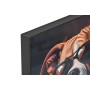 Cadre Home ESPRIT Bleu Marron Rouge Moderne Chien 50 x 3,5 x 50 cm (2 Unités)