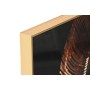 Cadre Home ESPRIT Noir Doré Africaine 80 x 3,5 x 80 cm (2 Unités)