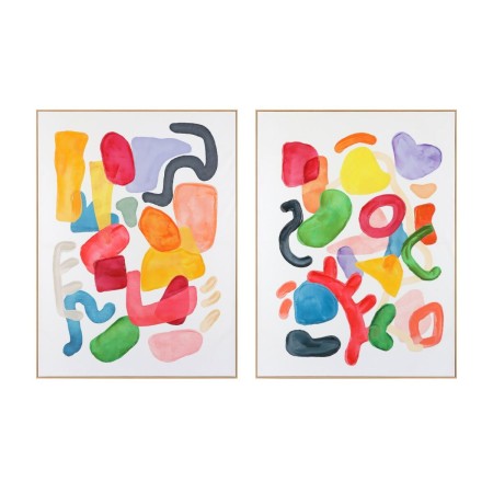 Cuadro Home ESPRIT Abstracto Urbano 90 x 3,5 x 120 cm (2 Unidades)