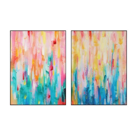 Cadre Home ESPRIT Abstrait Moderne 90 x 3,5 x 120 cm (2 Unités)
