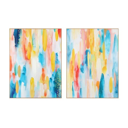 Cadre Home ESPRIT Abstrait Moderne 90 x 3,5 x 120 cm (2 Unités)