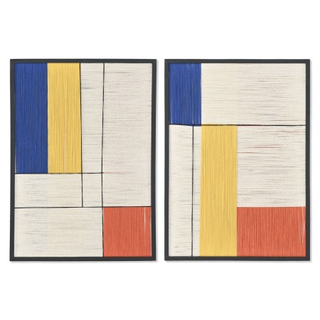 Cadre Home ESPRIT Moderne Urbaine 50 x 2,5 x 70 cm (2 Unités)