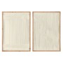 Cadre Home ESPRIT Blanc Naturel Urbaine 50 x 2,5 x 70 cm (2 Unités)