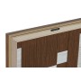 Cadre Home ESPRIT Blanc Marron Beige Moderne Urbaine 50 x 3 x 50 cm (2 Unités)