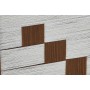 Cadre Home ESPRIT Blanc Marron Beige Moderne Urbaine 50 x 3 x 50 cm (2 Unités)