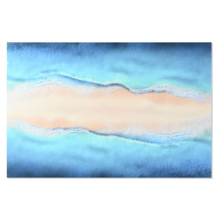 Cadre Home ESPRIT Bleu Beige Imprimé 150 x 0,4 x 100 cm