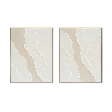 Cadre Home ESPRIT Blanc Beige Scandinave 62 x 4,5 x 82 cm (2 Unités)
