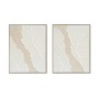 Cadre Home ESPRIT Blanc Beige Scandinave 62 x 4,5 x 82 cm (2 Unités)