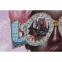 Cuadro Home ESPRIT Malva Moderno Africana 102 x 4,5 x 102 cm (2 Unidades)