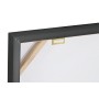 Cuadro Home ESPRIT Negro Turquesa Tigre Lacado 60 x 3,5 x 60 cm (2 Unidades)