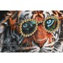 Cuadro Home ESPRIT Negro Turquesa Tigre Lacado 60 x 3,5 x 60 cm (2 Unidades)