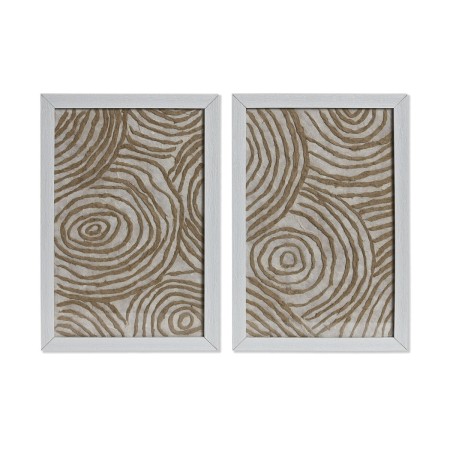 Cuadro Home ESPRIT Blanco Natural Moderno 20 x 2 x 30 cm