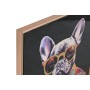 Cuadro Home ESPRIT Azul Rojo Animal Lacado 52,5 x 2,8 x 72,5 cm (4 Unidades)