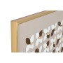 Cadre Home ESPRIT Blanc Beige Doré Moderne Urbaine 90 x 3,5 x 120 cm (2 Unités)