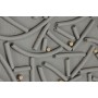 Cadre Home ESPRIT Blanc Beige Doré Moderne Urbaine 90 x 3,5 x 120 cm (2 Unités)
