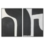 Cadre Home ESPRIT Blanc Noir Abstrait 103 x 4,3 x 143 cm (2 Unités)