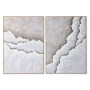 Cadre Home ESPRIT Blanc Beige Moderne Plage 103 x 4,3 x 143 cm (2 Unités)