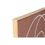 Cadre Home ESPRIT Beige Terre cuite Abstrait 83 x 4,3 x 123 cm (2 Unités)