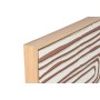 Cadre Home ESPRIT Beige Terre cuite Abstrait 83 x 4,3 x 123 cm (2 Unités)