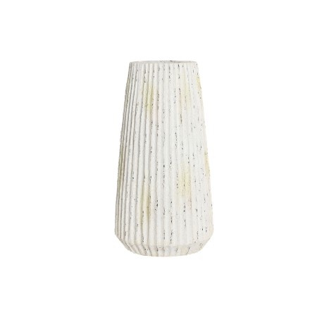 Jarrón Home ESPRIT Blanco Magnesio 28 x 28 x 53 cm