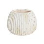 Jarrón Home ESPRIT Blanco Magnesio 36 x 36 x 26 cm