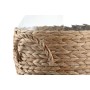 Vase Home ESPRIT Transparent Marron Clair Verre Naturel 37 x 37 x 55 cm