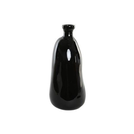 Jarrón Home ESPRIT Negro Cristal reciclado 22 x 22 x 51 cm