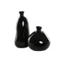 Jarrón Home ESPRIT Negro Cristal reciclado 22 x 22 x 51 cm