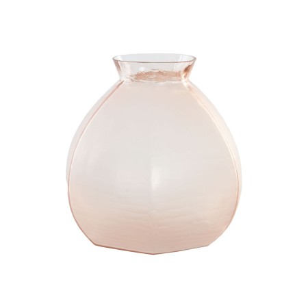 Vase Home ESPRIT Rose Verre Moderne 28 x 28 x 27 cm