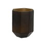 Vase Home ESPRIT Gris foncé Verre Moderne 18 x 18 x 22 cm